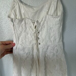 Elegant White Lace Jumpsuit